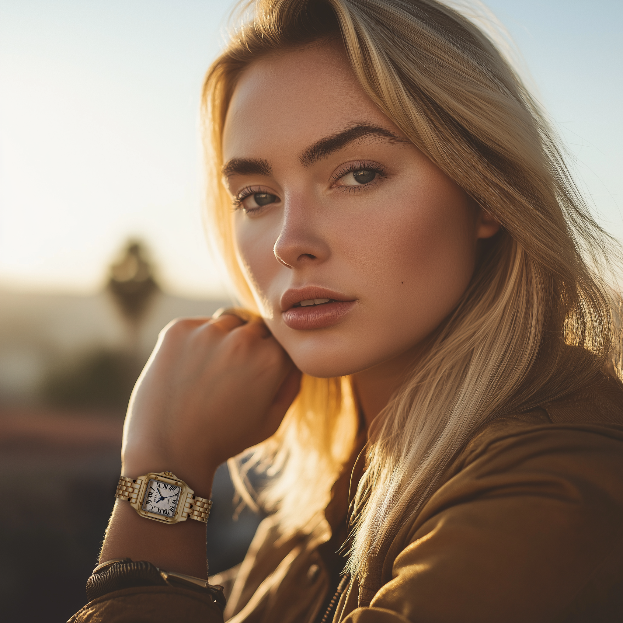 Gold Grealy Vintage-Inspired Watch | Sapphire Crystal & Stainless Steel